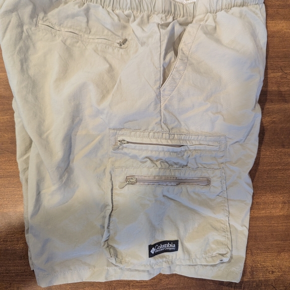 Columbia Tan Hybrid Swim Shorts Lightweight Elastic Waist - Picture 9 of 10